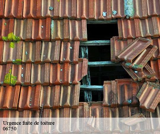 Urgence fuite de toiture  06750